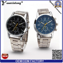 Yxl-661 melhores homens e mulheres cronógrafo aço inoxidável destreza pulseira relógio